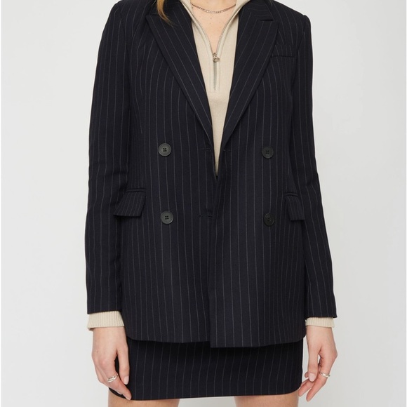 MEXX | Pinstripe Skirt Suit - Size 8 - Picture 3 of 12